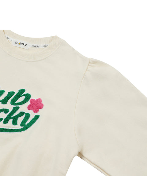 MACKY Golf: Flua Puff Sweatshirt - Ivory