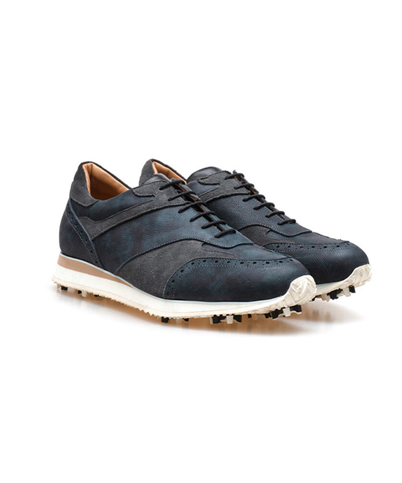 ALL CLASSIC Golf Saffiano Modern Classic Golf Shoes - Navy
