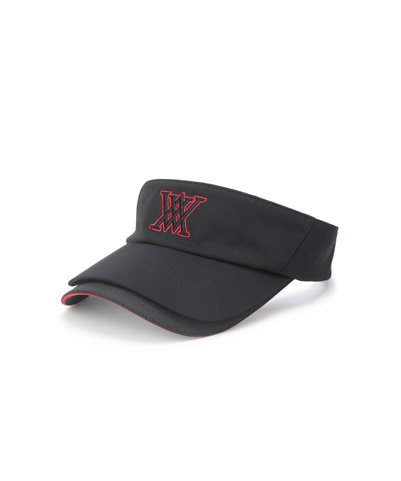 ANEW Golf Uni Double Brim Visor - Black