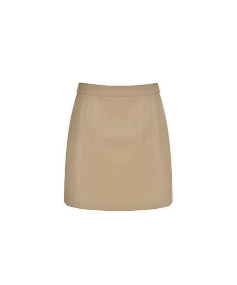 Anell Golf H Cotton Stitch Skirt - Sand Beige