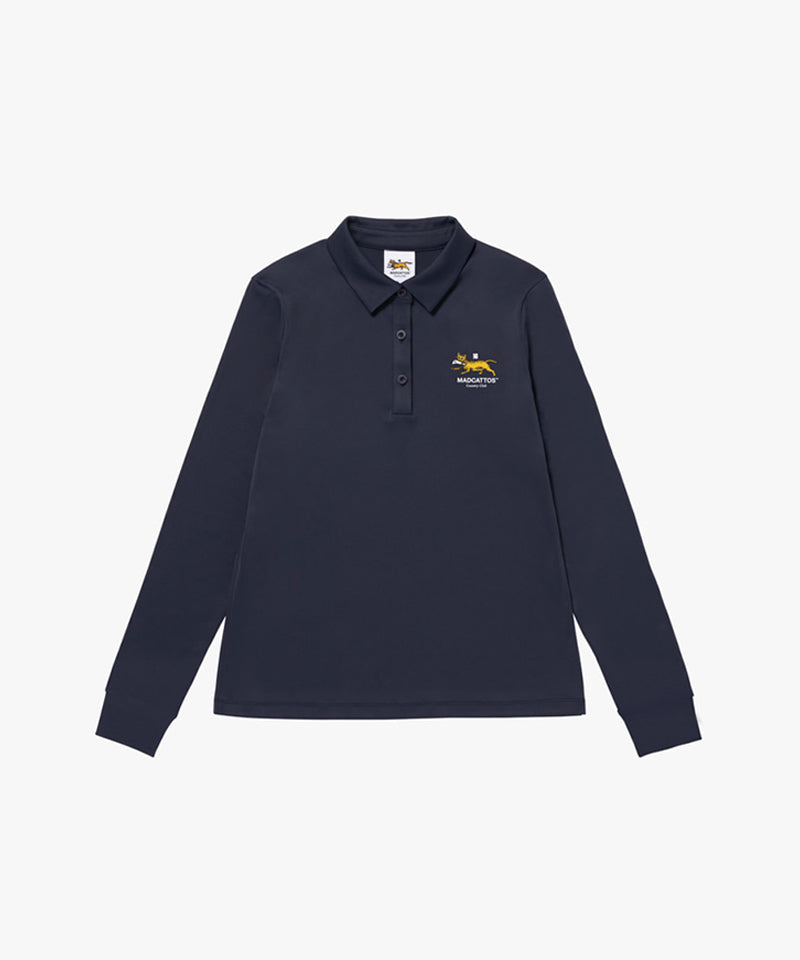 MCC Women's Stretch L/S Polo Shirt - Dark Navy