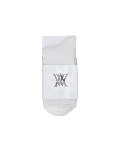 Men's Logo Socks - White