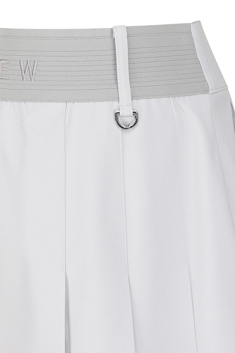 Women's FA Back Pleated Half Pants - Light Grey