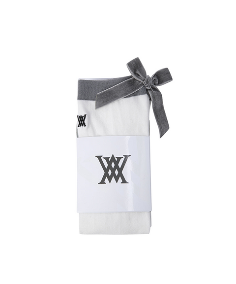 Women's Ribbon Knee Socks - Off White