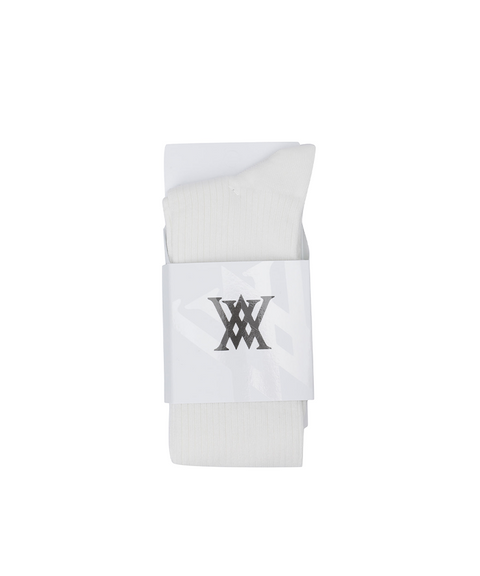 Women's Logo Point Knee Socks - Off White