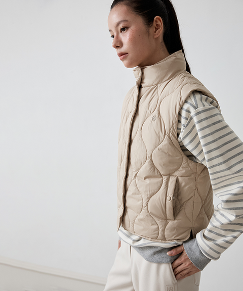 FORDI Airy Duck Down Vest - Beige