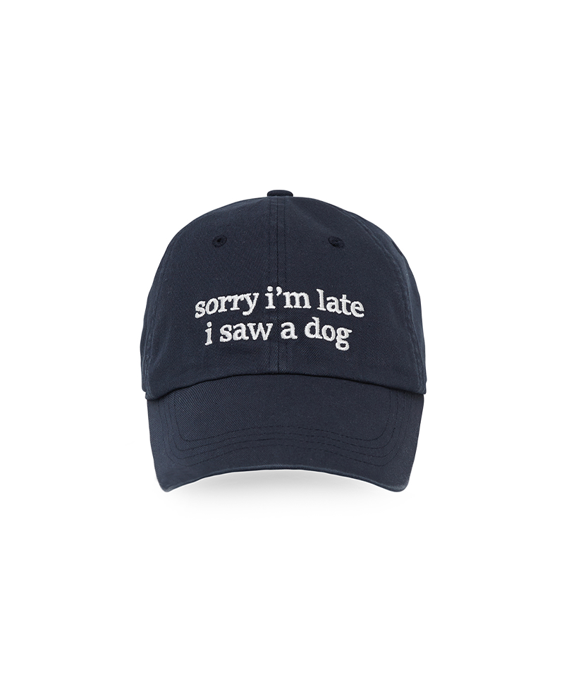PIV'VEE Embroidered Lettering Ball Cap - Ocean Navy