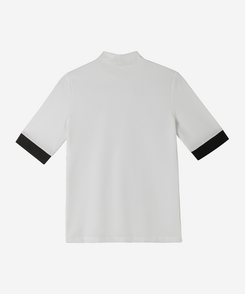 [Warehouse Sale] OBER Golf Functional Airmesh Color Block T-shirt - White