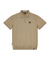 Jamie West Half Zip-up Jersey Collar Point P-Shirts - Beige