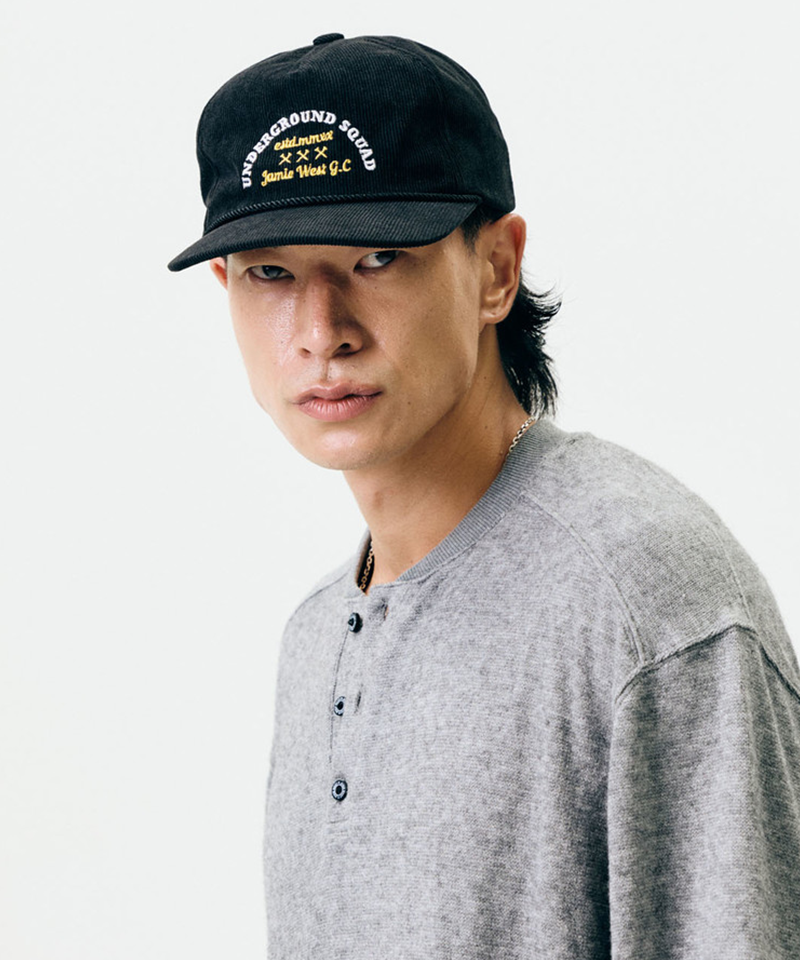 Jamie West Corduroy Trucker Ballcap - Black