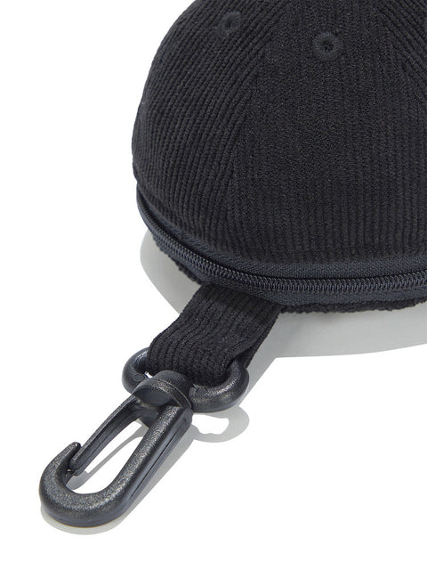 Jamie West Corduroy Trucker Ballcap Keyring - Black