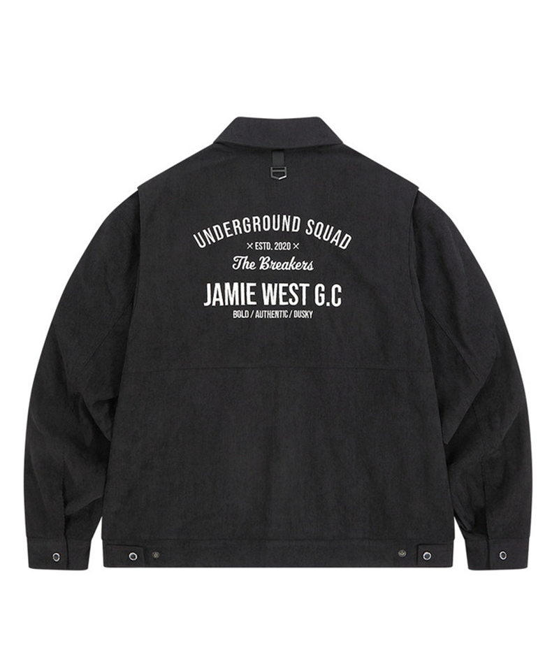 Jamie West Corduroy Trucker Jacket - Black