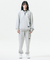 Jamie West High-Neck Half Zip-up Pocket Sweatshirts - Grey