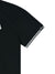Jamie West Nick Stripe Collar Point Essential P-Shirts - Black