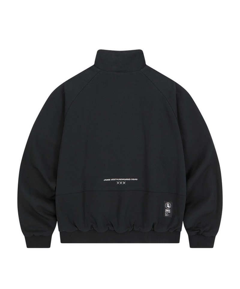 Jamie West Reversible Highneck Souvenir Jacket - Black