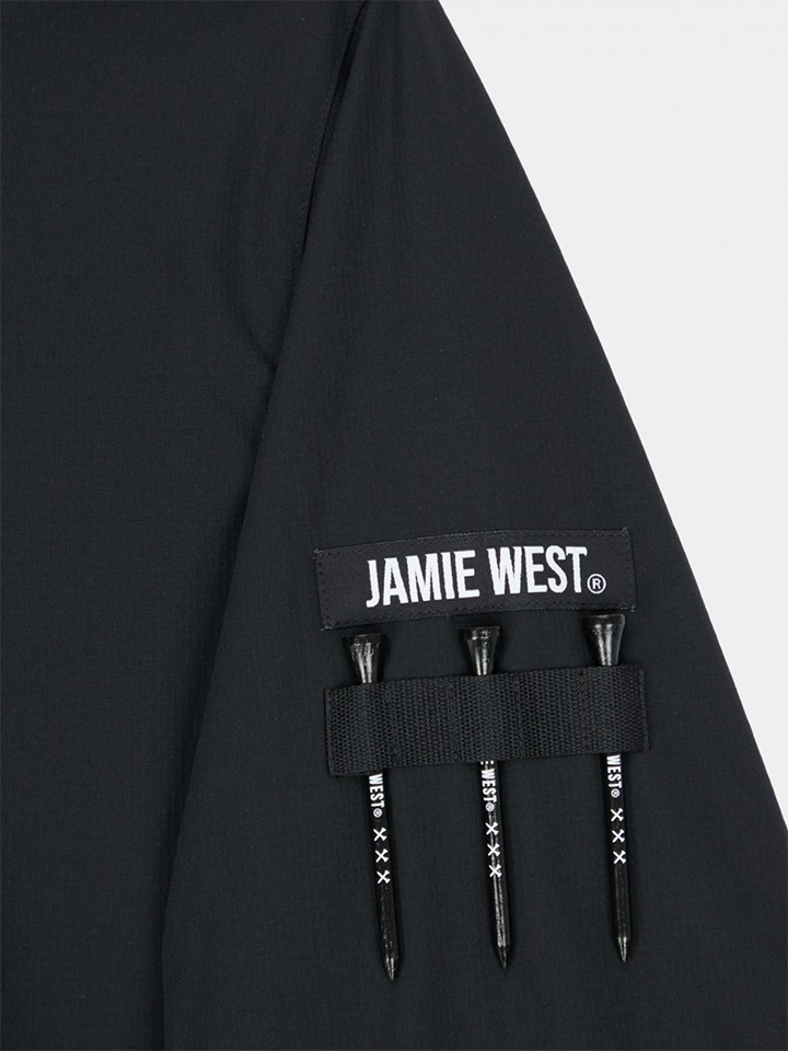 Jamie West US Roundneck Woven Pullover - Black