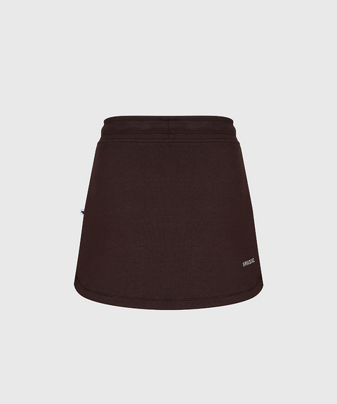 KANDINI Sweat Mini Skirt - Brown