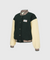 KANDINI  Wool Touch Varsity Jacket - Dark Green