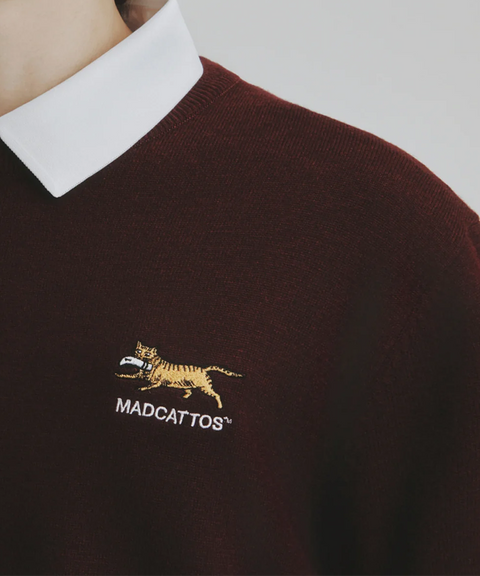 MCC Men's Crew Neck Sweater - Burgundy