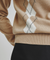 MCC Women's Argyle Crew Neck Sweater - Beige