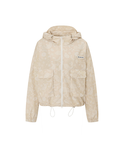 Monday Flow Paisley Windbreaker - Beige