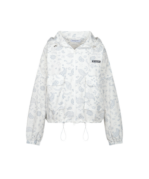 Monday Flow Paisley Windbreaker - White