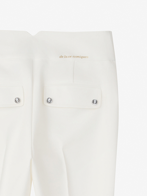 GFJ Golf Women's Essential Slim Pants - White