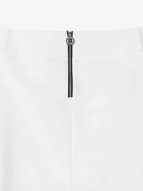 GFJ Golf Women's Side Open PK H Skirt - White