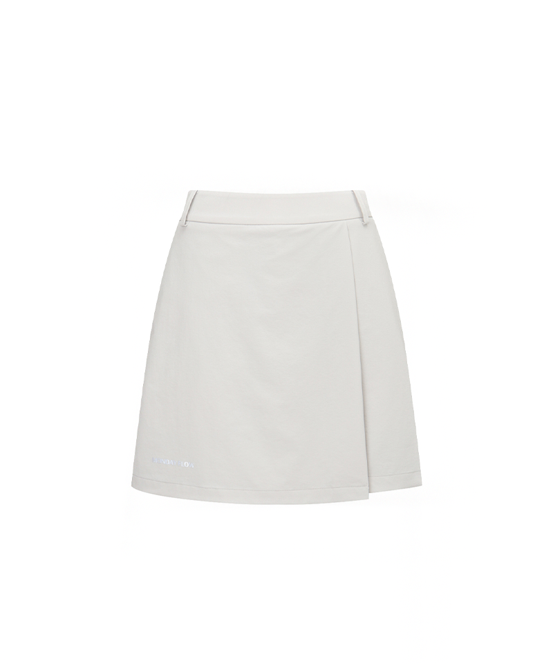Monday Flow Slim Comfy Skirt - Light Gray