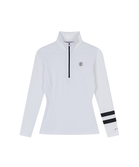 Slim Line Half Zip-Up T-Shirt - 2 Colors