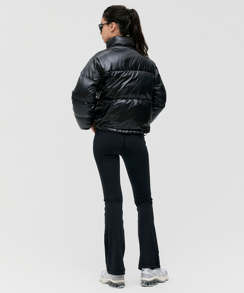 Goal Studio Women's Cropped Puffer Down Jacket - Black