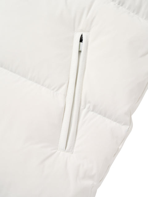 Goal Studio Women's Essential Hooded Puffer Down Jacket - Off White