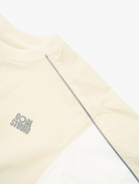 Goal Studio Women's Essential Stretch Wind Pullover - Cream