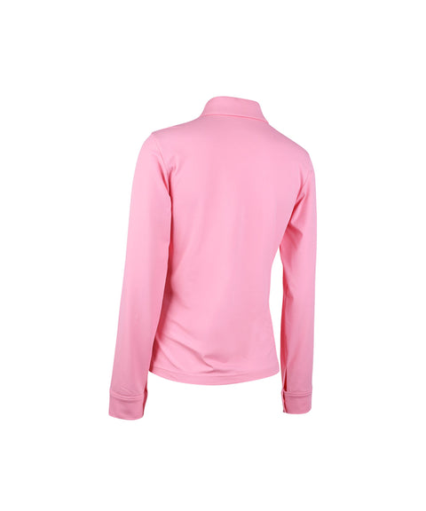 HENRY STUART Women's Tailor Fit Collared T-Shirt - Pink