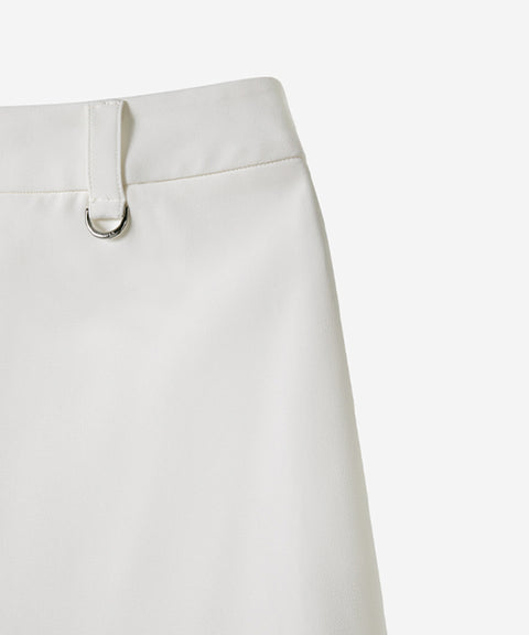 OBER Golf Pocket Pleated Wrap Skirt - White