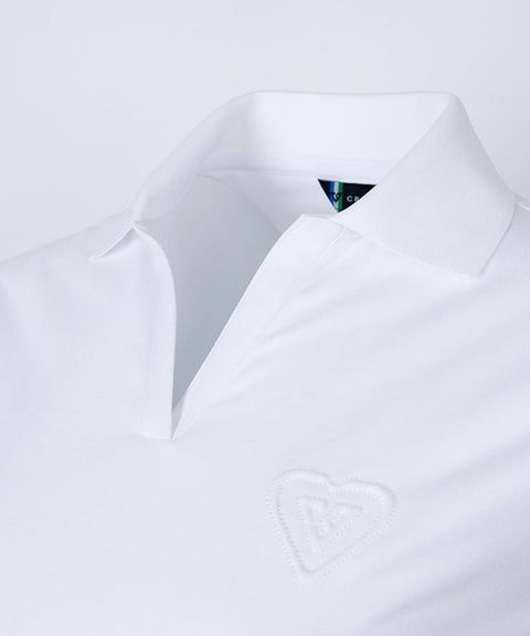 CREVE NINE: Basic Cap Sleeve T-Shirt - White