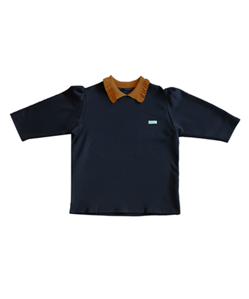 BENECIA 12 Cushion Frill Collar 7-Part - Navy