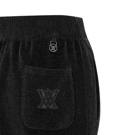 Women's Chanille Knit Jogger PT - Black