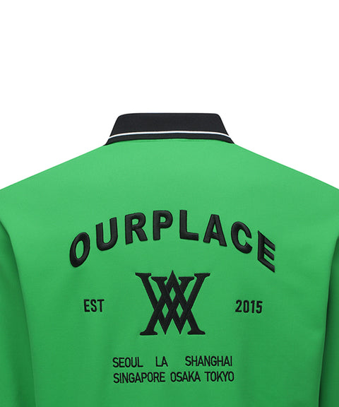 [Warehouse Sale] ANEW Golf: Men Back Big Logo Long T-Shirt - Green