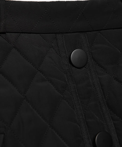OBER Golf Diamond Quilting Padding Skirt - Black