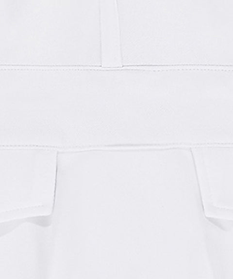 CHUCUCHU Ten Double Flare Skirt - White