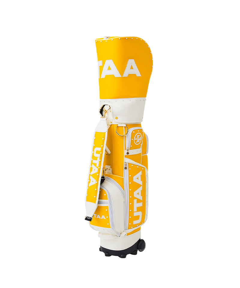 UTAA Emblem Cubic Color Stud Caddie Bag - Yellow