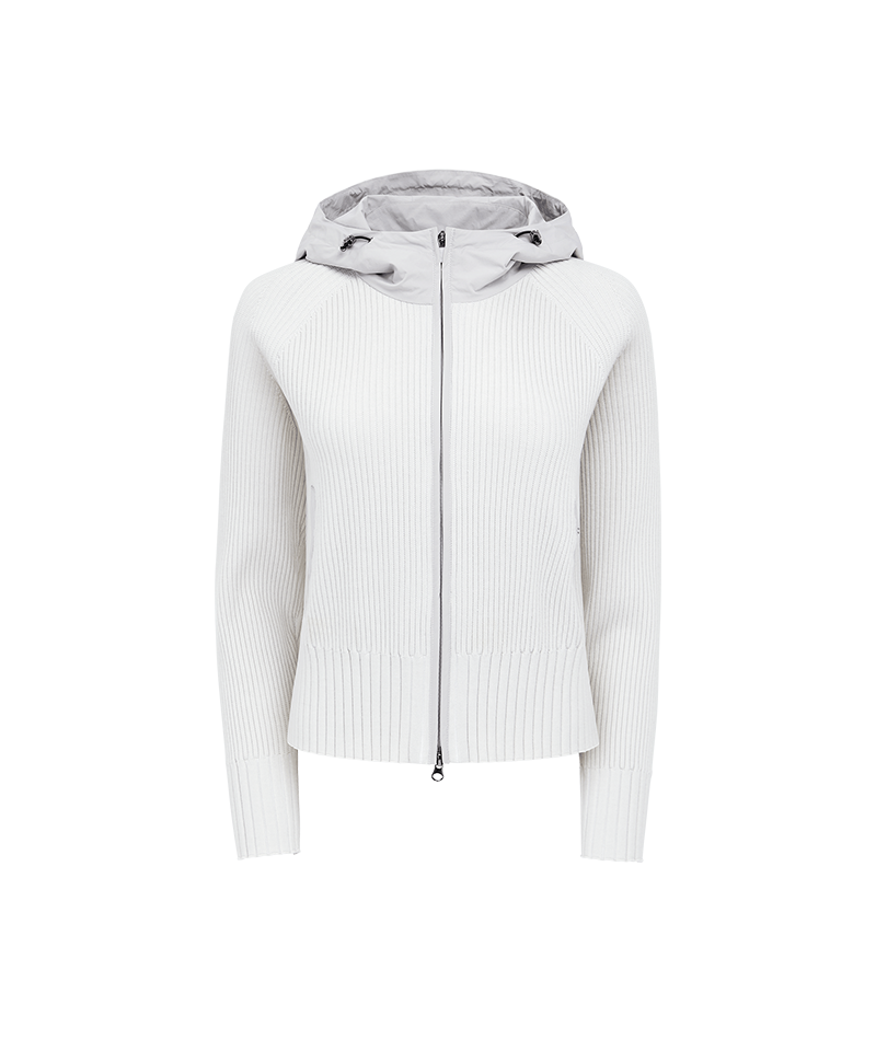 Amazing Cre Women's Urban Essential Hoodie Cardigan - Stone