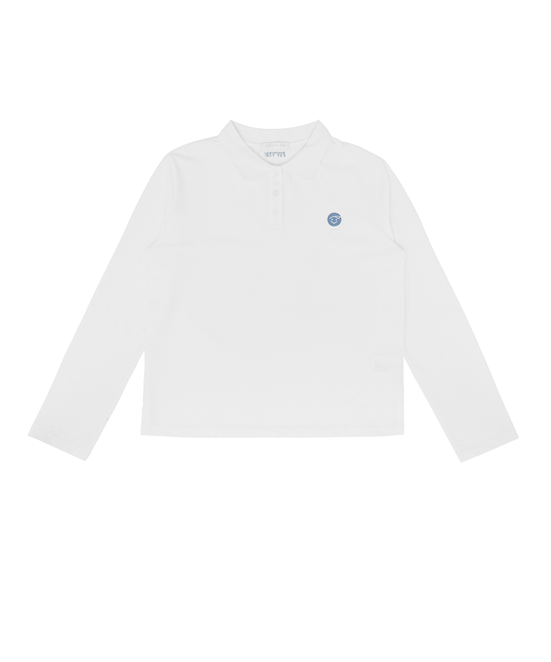 Piv'vee Emblem Basic PK Shirt - Cloud White