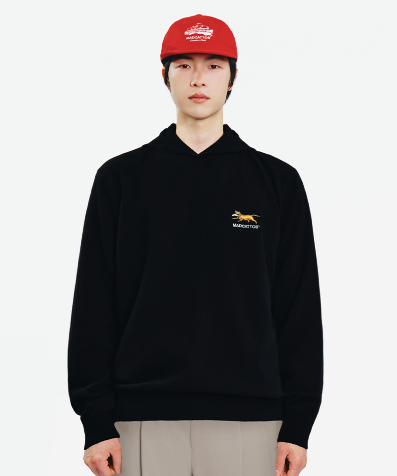 MCC Cashmere Hooded Sweater - Black