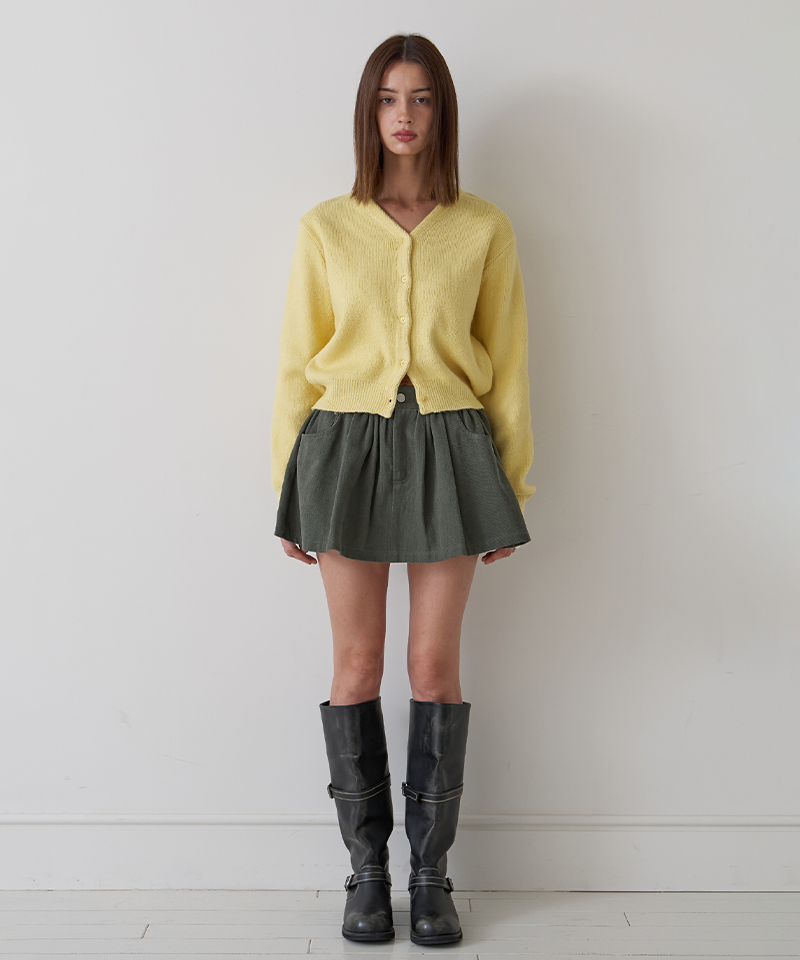 PIV'VEE Shearling Mini Skirt - Fuzzy Charcoal