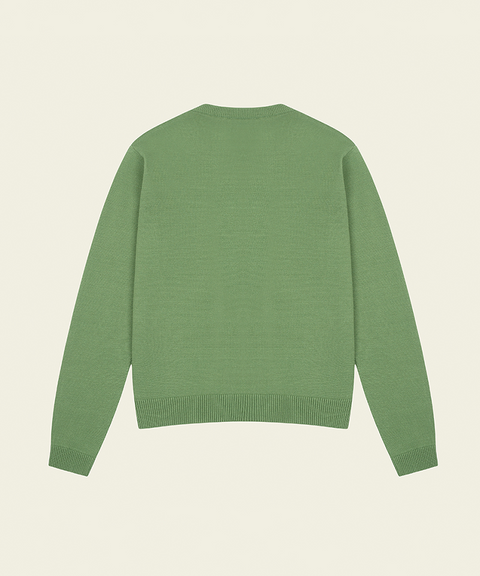 FORDI Argyle Knit Cardigan - Moss Green