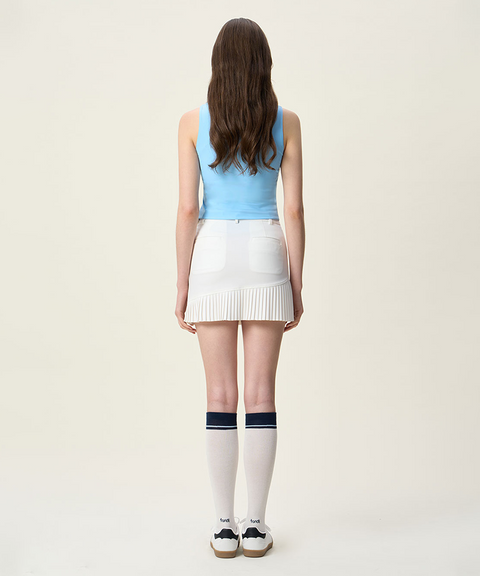 FORDI Elastic Band Skirt - White