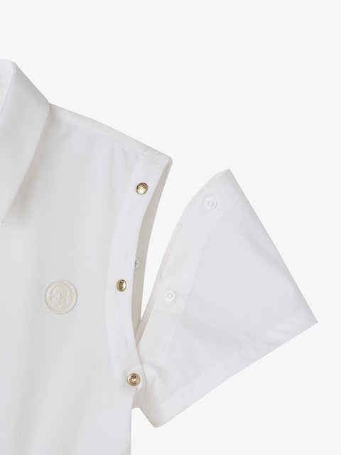 GFJ Golf Women's Detachable Short Sleeve - White