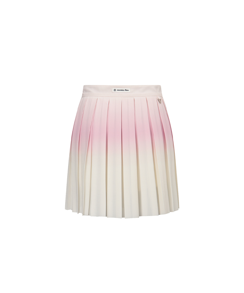 Monday Flow Gradient Cool Mesh Skirt - Pink